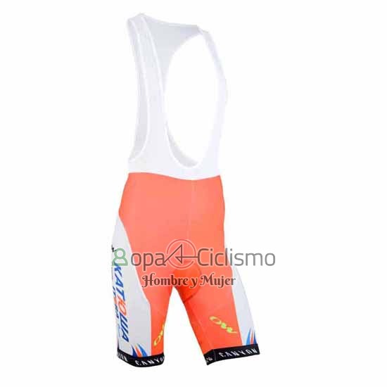 Katusha Ropa Ciclismo Culotte Corto 2015 Mangas Cortas Blanco